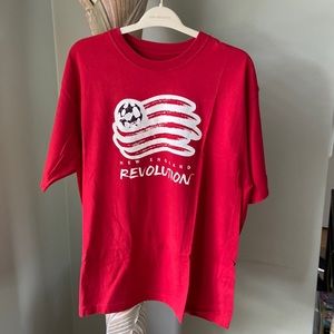 New England Revolution tee, VG condition, XL, 100% cotton